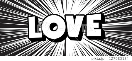 Love declaration explosion lettering bold speech. Dynamic motivational message fun quote text energy japanese manga comics impact. Pop art design banner. Vector illustration Love declaration explosion lettering bold speech. Dynamic motivational message fun quote text energy japanese manga comics impact. Pop art design banner. Vector illustration 127983184
