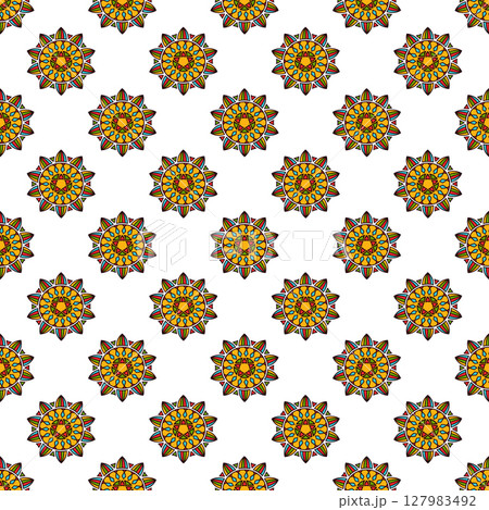 Seamless vector mandala pattern 127983492