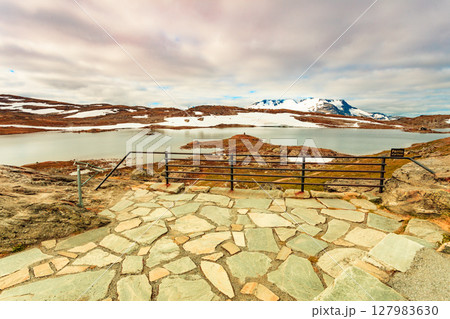 Mountains landscape. Norwegian route Sognefjellet 127983630