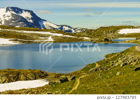 Mountains landscape. Norwegian route Sognefjellet Mountains landscape. Norwegian route Sognefjellet 127983785