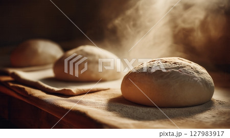 Freshly Baked Bread Loaves 127983917