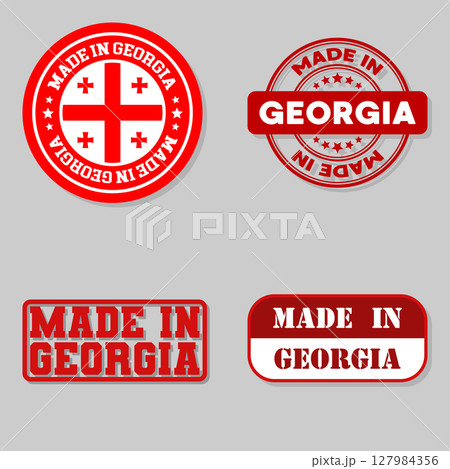 Set of stamps made in Georgia 127984356