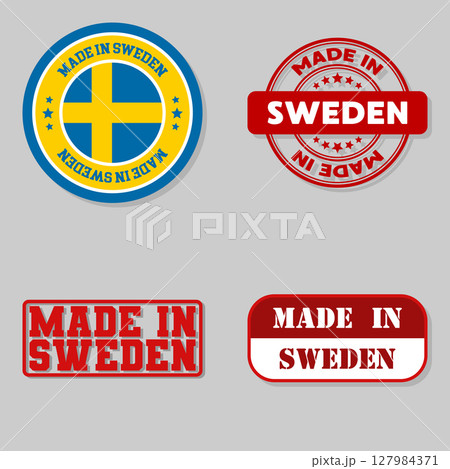 Set of stamps made in Sweden Set of stamps made in Sweden 127984371