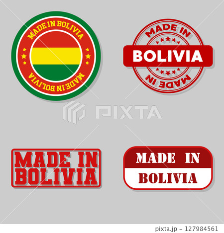 Set of stamps made in Bolivia Set of stamps made in Bolivia 127984561