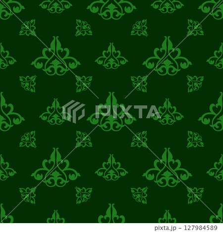 Seamless green pattern patterns on a green background 127984589