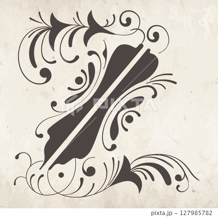 Decorative letter Z 127985782