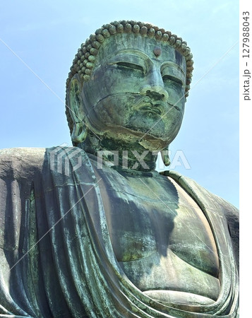 下から見た鎌倉大仏 下から見た鎌倉大仏 127988043