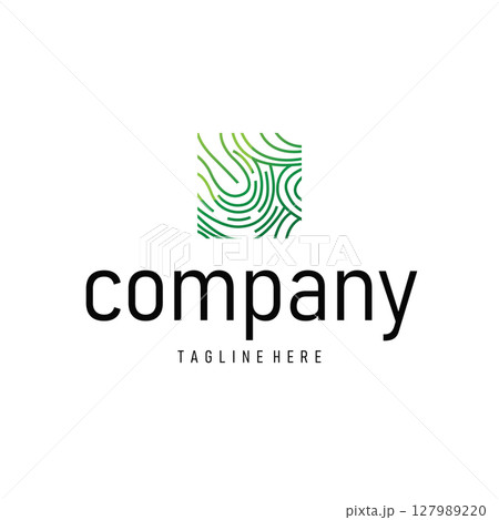 Simple and elegant modern identity fingerprint logo technology design for business branding Simple and elegant modern identity fingerprint logo technology design for business branding 127989220