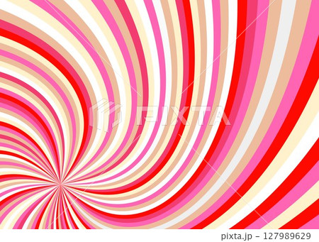 かわいいピンク赤色系ウェーブライン渦巻の集中線 イラスト背景 華やかリボン グルグル ベクター かわいいピンク赤色系ウェーブライン渦巻の集中線 イラスト背景 華やかリボン グルグル ベクター 127989629