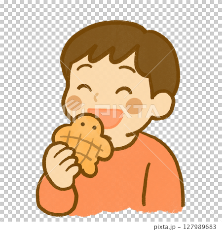 笑顔の男の子 | パンを食べる時間 笑顔の男の子 | パンを食べる時間 127989683