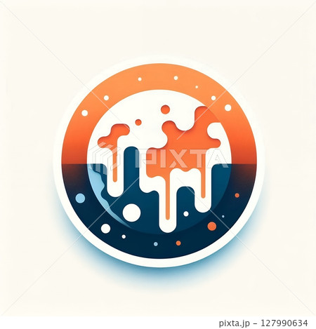 Melting Earth Concept for Global Warming and Climate Crisis Visualization with Generative AI. Melting Earth Concept for Global Warming and Climate Crisis Visualization with Generative AI. 127990634