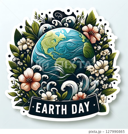 Earth Day theme with Generative AI. 127990865