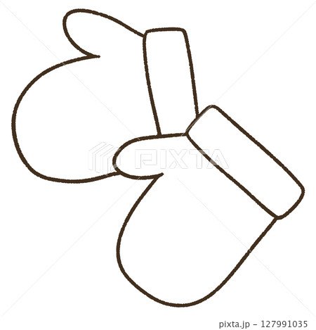 シンプルな手袋のイラスト 127991035