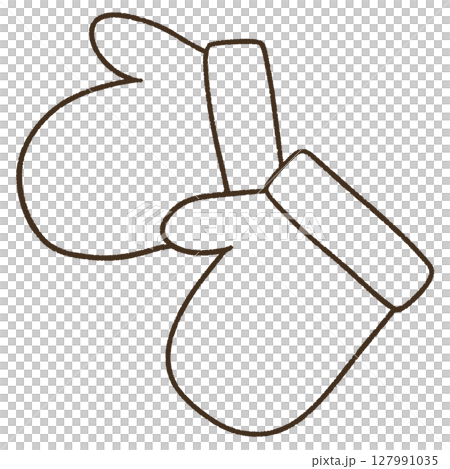 シンプルな手袋のイラスト 127991035