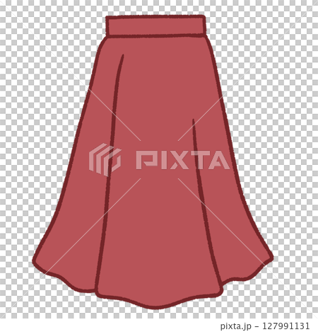 Simple skirt illustration Simple skirt illustration 127991131