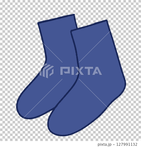 シンプルな靴下のイラスト 127991132