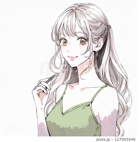 女性・女の子のイラスト素材 女性・女の子のイラスト素材 127991646