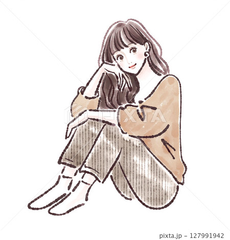 女性・女の子のイラスト素材 127991942