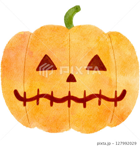 ハロウィンのかぼちゃのイラスト ハロウィンのかぼちゃのイラスト 127992029