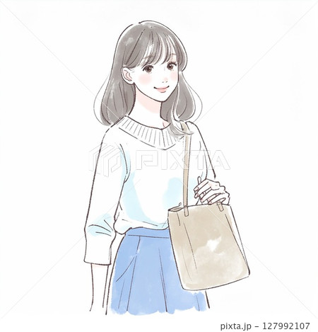 女性・女の子のイラスト素材 127992107