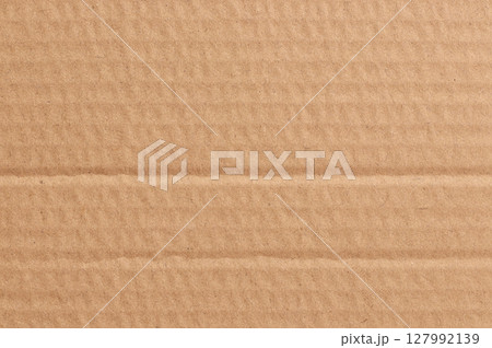Brown cardboard sheet abstract background, texture of recycle paper box in old vintage pattern for design art work. 127992139