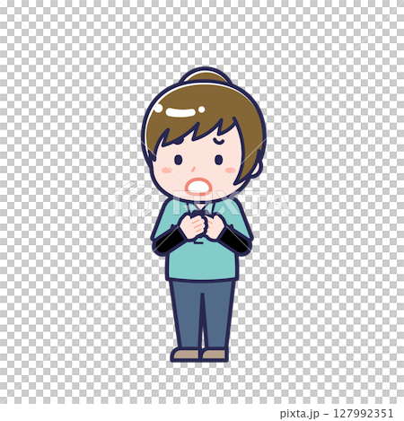 兒童扶養員/對角線/女性 29 127992351