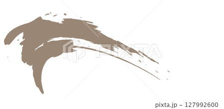 手描きのブラシストローク 127992600