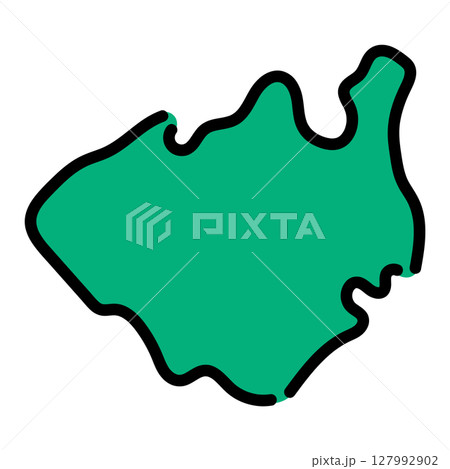 手書き_アゼルバイジャン_ジャリラバド_ベクター素材 127992902