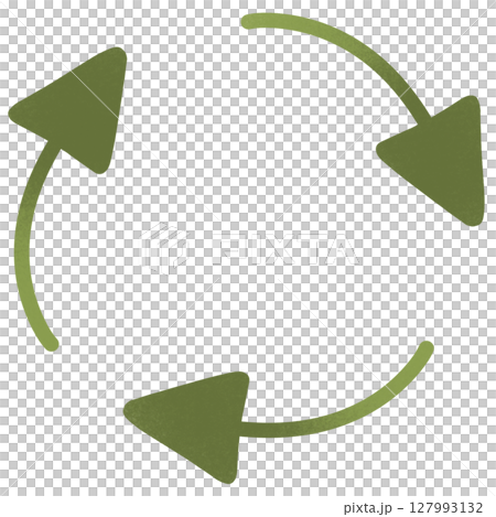 drawing leaf of green recycle symbol design 127993132