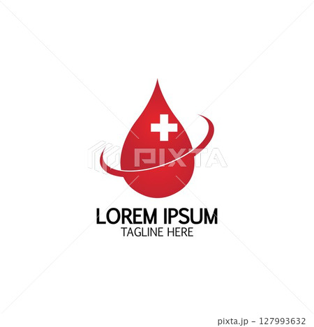 Health care&Blood donation logo icon design template Health care&Blood donation logo icon design template 127993632