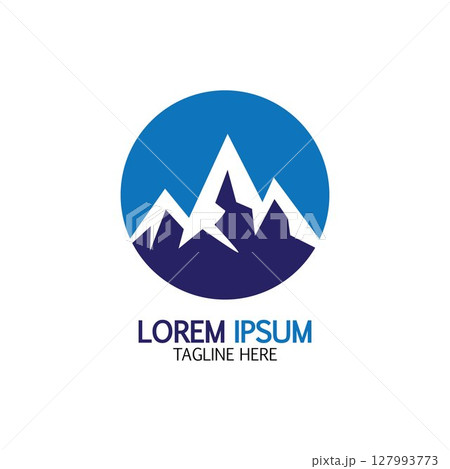 Mountain icon Logo 127993773