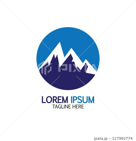 Mountain icon Logo 127993774