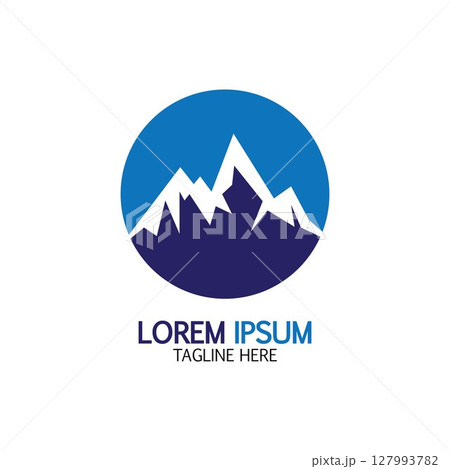 Mountain icon Logo 127993782
