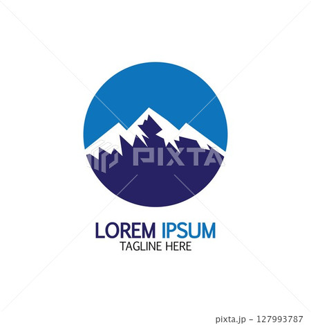 Mountain icon Logo 127993787