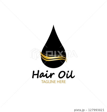 hair oil essential logo with drop oil and hair logo symbol-vector hair oil essential logo with drop oil and hair logo symbol-vector 127993821