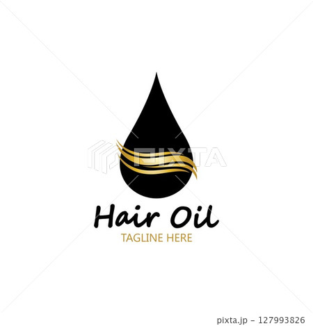 hair oil essential logo with drop oil and hair logo symbol-vector hair oil essential logo with drop oil and hair logo symbol-vector 127993826