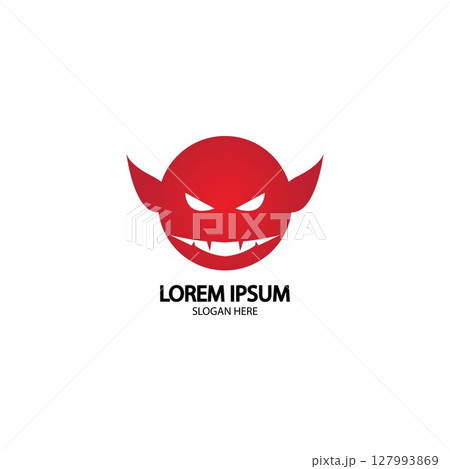 Devil logo vector icon template Devil logo vector icon template 127993869
