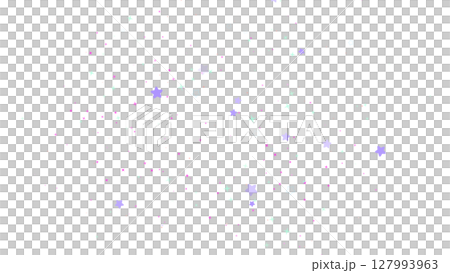 背景透過 可愛らしい星やキラキラが散りばめられたイラスト素材 127993963