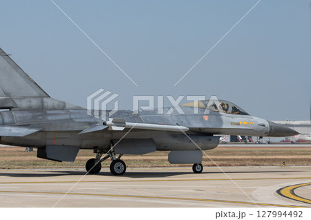 Fighter planes are taking off 127994492