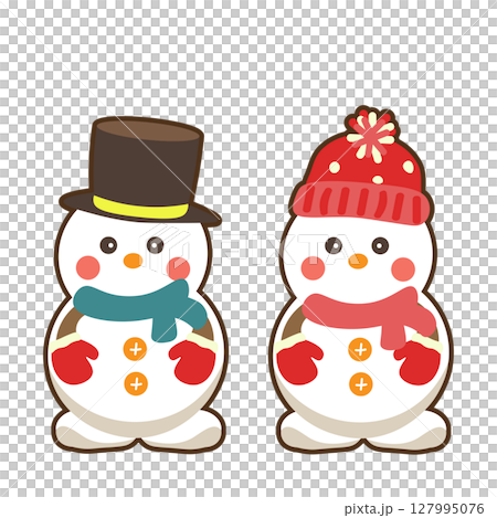 簡單可愛的雪人套裝 簡單可愛的雪人套裝 127995076