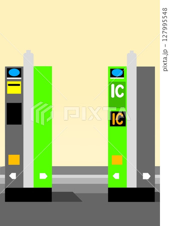 駅の自動改札機 127995548