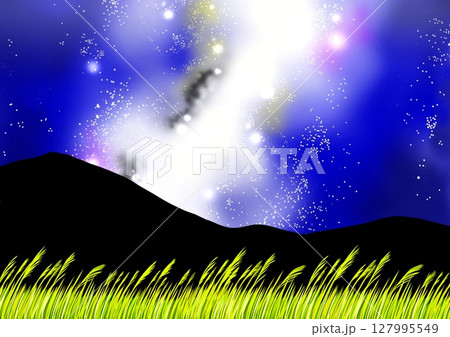 天の川の星空 127995549