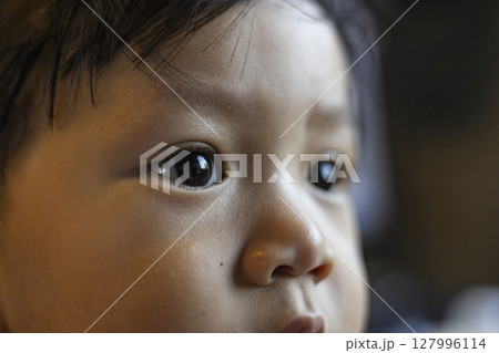 Close Up Of A Southeast Asian Toddler Face Close Up Of A Southeast Asian Toddler Face 127996114