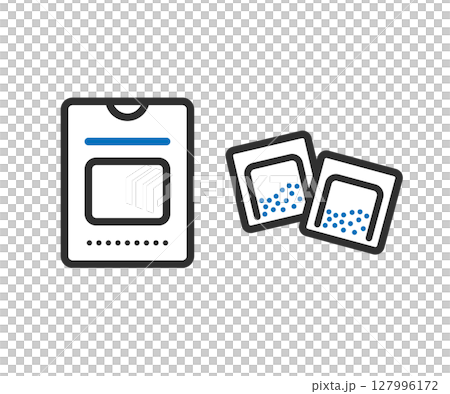 藥袋、藥粉、口服藥、口服藥的插圖 127996172