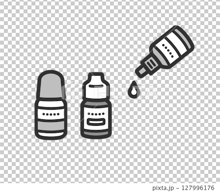 Eye drops illustration Eye drops illustration 127996176