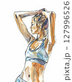 運動する女性 127996526