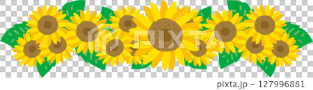 Sunflower frame 127996881