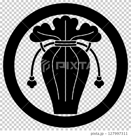 家紋です。丸に瓶子と言います。 家紋です。丸に瓶子と言います。 127997311