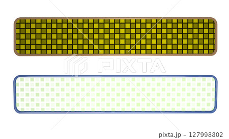カラフルなテロップのフレーム（2セット） 127998802