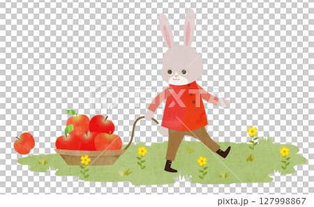 うさぎとりんご 127998867